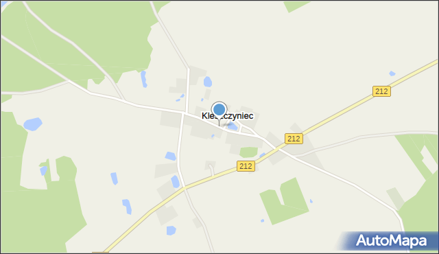 Kleszczyniec, Kleszczyniec, mapa Kleszczyniec