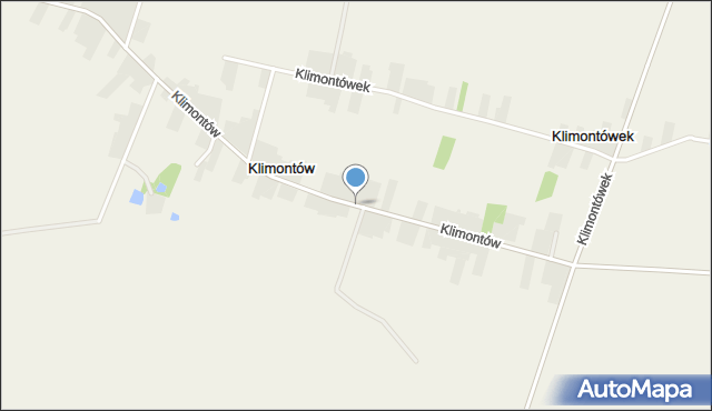 Klimontów gmina Sędziszów, Klimontów, mapa Klimontów gmina Sędziszów