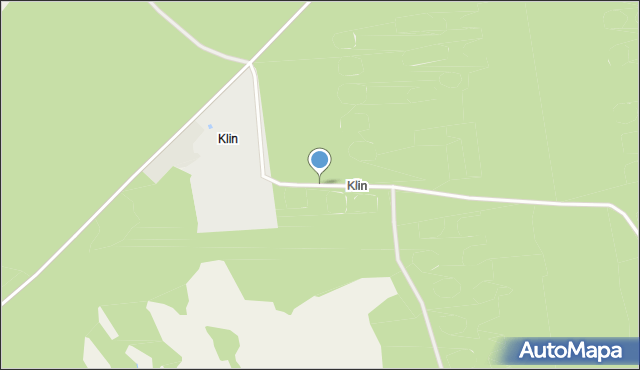 Klin gmina Krasnosielc, Klin, mapa Klin gmina Krasnosielc