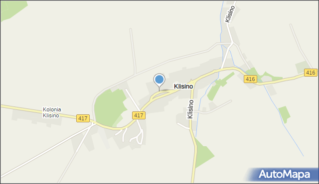 Klisino, Klisino, mapa Klisino