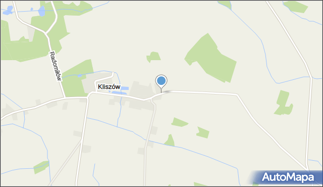 Kliszów gmina Rudna, Kliszów, mapa Kliszów gmina Rudna