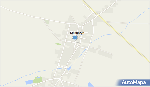 Kłobuczyn, Kłobuczyn, mapa Kłobuczyn