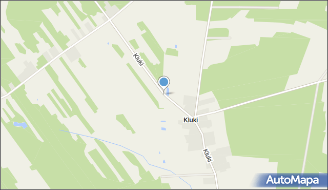 Kluki gmina Kałuszyn, Kluki, mapa Kluki gmina Kałuszyn