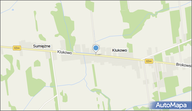 Klukowo gmina Małkinia Górna, Klukowo, mapa Klukowo gmina Małkinia Górna