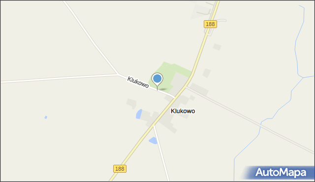 Klukowo gmina Złotów, Klukowo, mapa Klukowo gmina Złotów