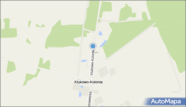 Klukowo-Kolonia, Klukowo-Kolonia, mapa Klukowo-Kolonia