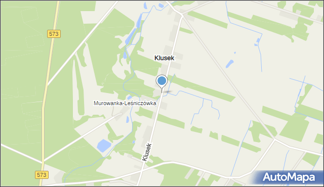 Klusek gmina Gostynin, Klusek, mapa Klusek gmina Gostynin