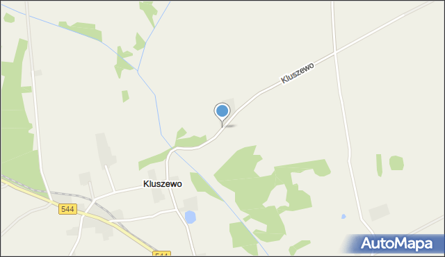 Kluszewo, Kluszewo, mapa Kluszewo