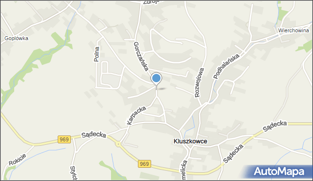 Kluszkowce, Kluszkowce, mapa Kluszkowce