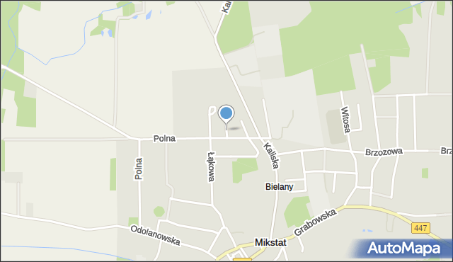 Mikstat, Kłosowa, mapa Mikstat