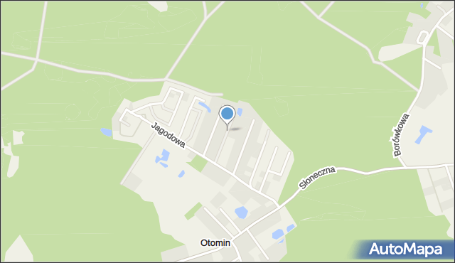 Otomin, Klonowa, mapa Otomin