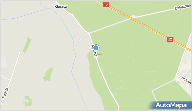 Piotrków Trybunalski, Kleszcz, mapa Piotrków Trybunalski