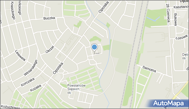 Poznań, Kluczborska, mapa Poznania