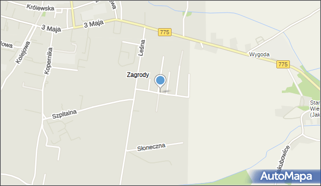 Proszowice, Kleszczyńskiego Bogusława, mapa Proszowice