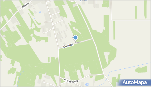 Pustelnik gmina Stanisławów, Klonowa, mapa Pustelnik gmina Stanisławów