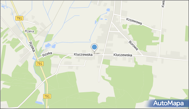 Ryczówek, Kluczewska, mapa Ryczówek