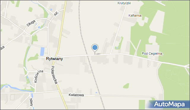 Rytwiany, Klasztorna, mapa Rytwiany