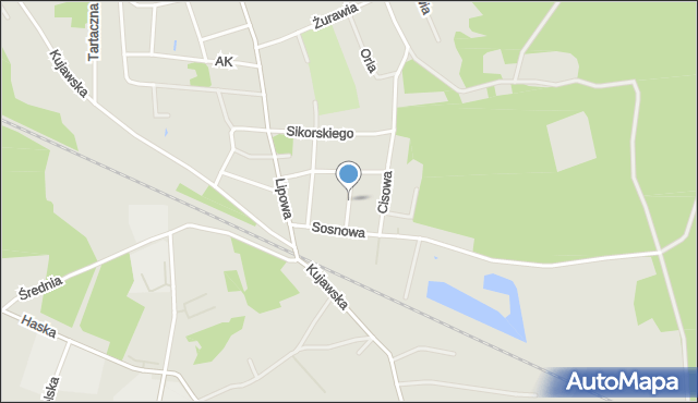 Solec Kujawski, Klonowa, mapa Solec Kujawski