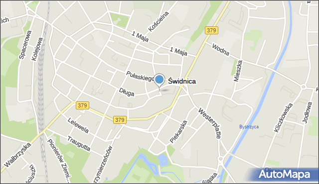 Świdnica, Klasztorna, mapa Świdnicy