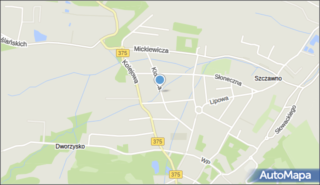 Szczawno-Zdrój, Klonowa, mapa Szczawno-Zdrój