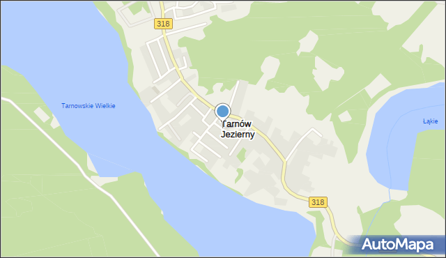 Tarnów Jezierny, Klonowa, mapa Tarnów Jezierny