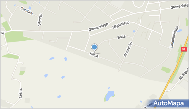 Tczew, Klima Romana, mapa Tczew