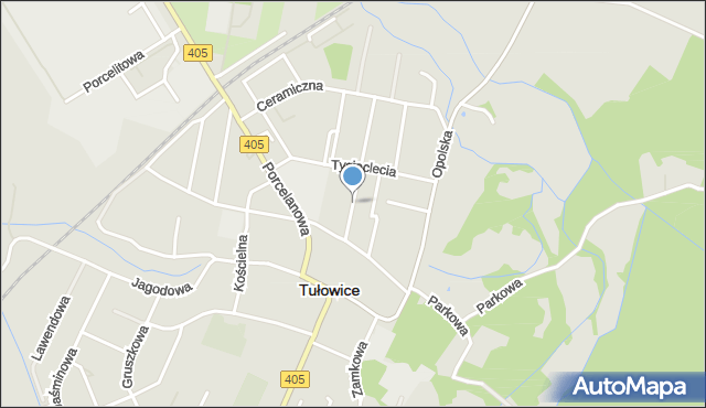 Tułowice powiat opolski, Klonowa, mapa Tułowice powiat opolski