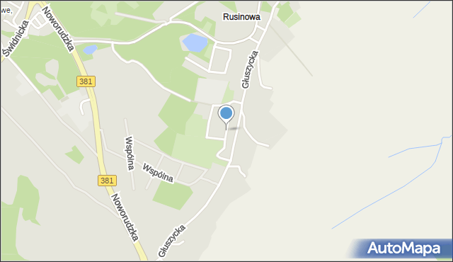 Wałbrzych, Kłodzka, mapa Wałbrzycha