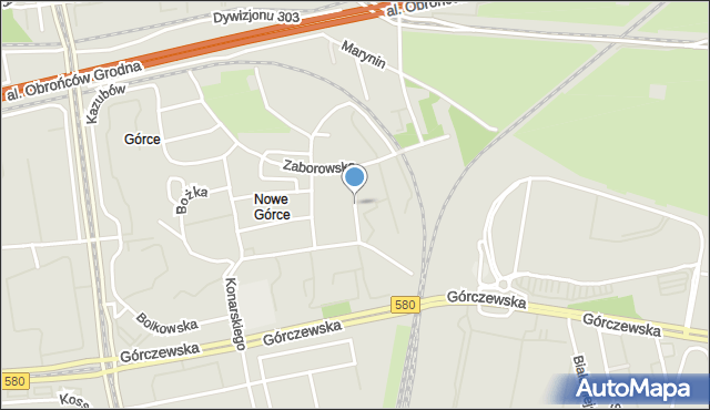 Warszawa, Kluczborska, mapa Warszawy