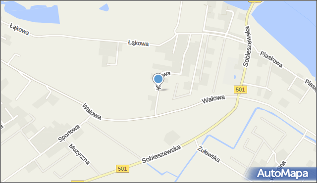 Wiślinka, Klonowa, mapa Wiślinka