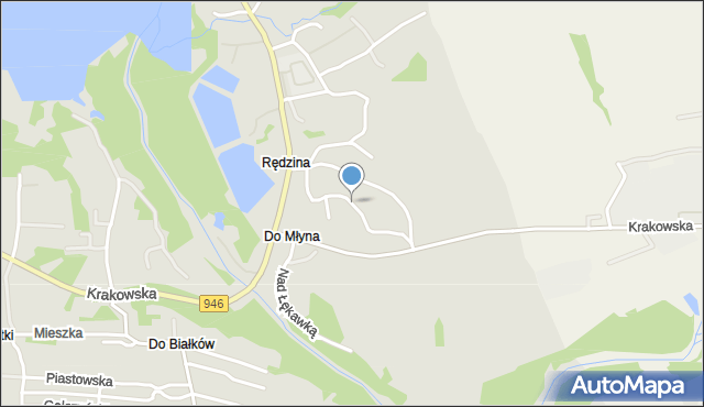 Żywiec, Kleeberga Franciszka, mapa Żywiec