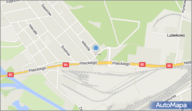 Bydgoszcz, Kmicica Andrzeja, mapa Bydgoszczy