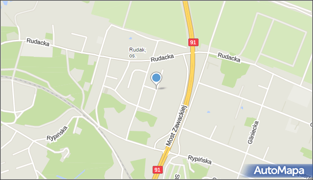 Toruń, Kmicica Andrzeja, mapa Torunia