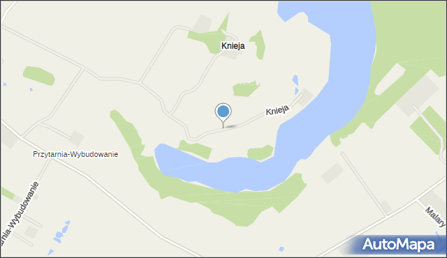 Knieja gmina Karsin, Knieja, mapa Knieja gmina Karsin