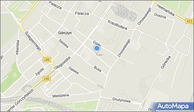 Poznań, Knapowskiego Stanisława, mapa Poznania