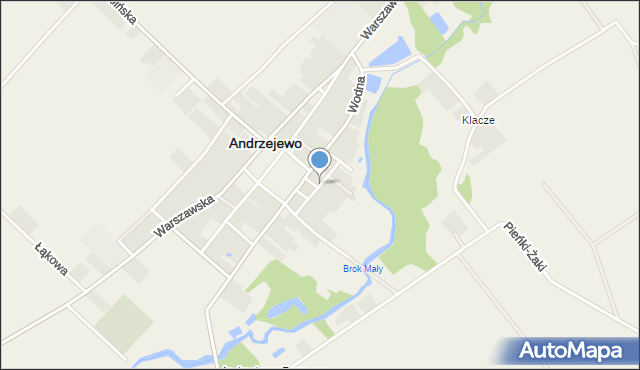 Andrzejewo powiat ostrowski, Kozia, mapa Andrzejewo powiat ostrowski