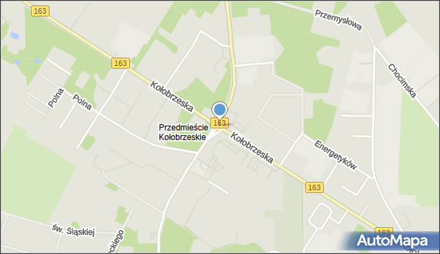 Białogard, Kołobrzeska, mapa Białogard