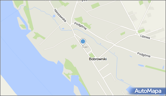 Bobrowniki powiat lipnowski, Kościelna, mapa Bobrowniki powiat lipnowski