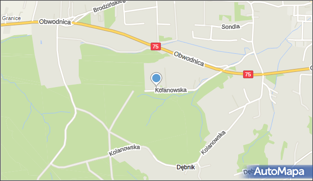 Bochnia, Kolanowska, mapa Bochni