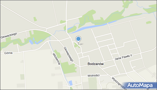 Bodzanów powiat płocki, Kołłątaja Hugo, mapa Bodzanów powiat płocki