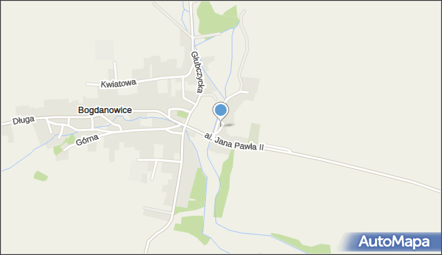 Bogdanowice, Kościelna, mapa Bogdanowice