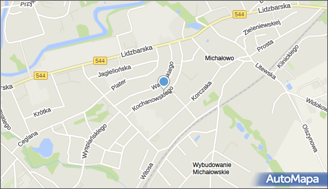 Brodnica, Kochanowskiego Jana, mapa Brodnica