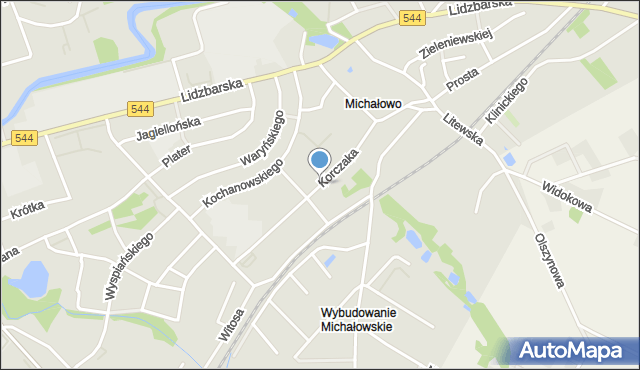 Brodnica, Korczaka Janusza, mapa Brodnica