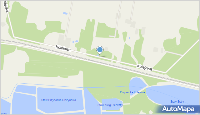 Broszków, Kolejowa, mapa Broszków