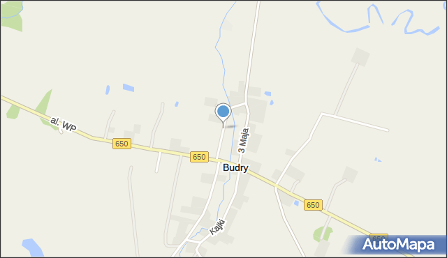 Budry, Konopnickiej Marii, mapa Budry