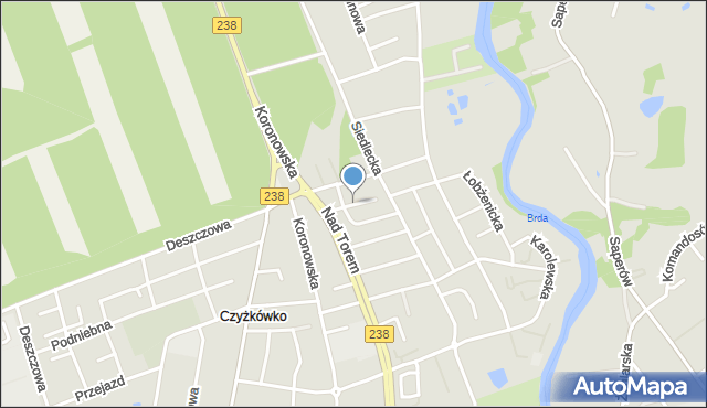 Bydgoszcz, Kórnicka, mapa Bydgoszczy