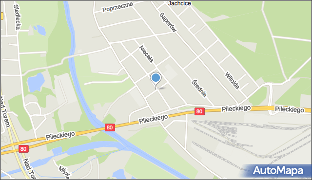 Bydgoszcz, Kolejarska, mapa Bydgoszczy