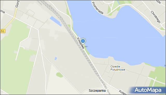 Choszczno, Kolejowa, mapa Choszczno