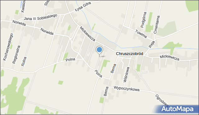 Chruszczobród, Konopnickiej Marii, mapa Chruszczobród