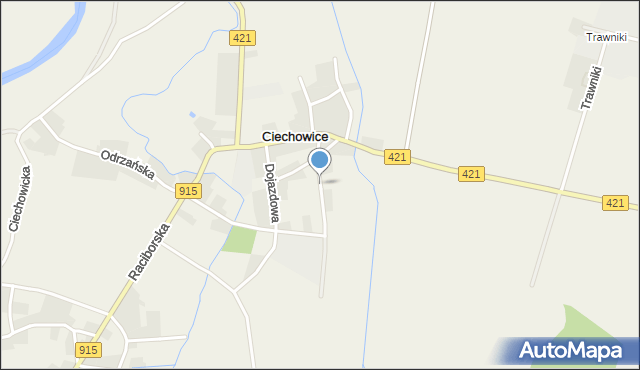 Ciechowice, Kosmonautów, mapa Ciechowice